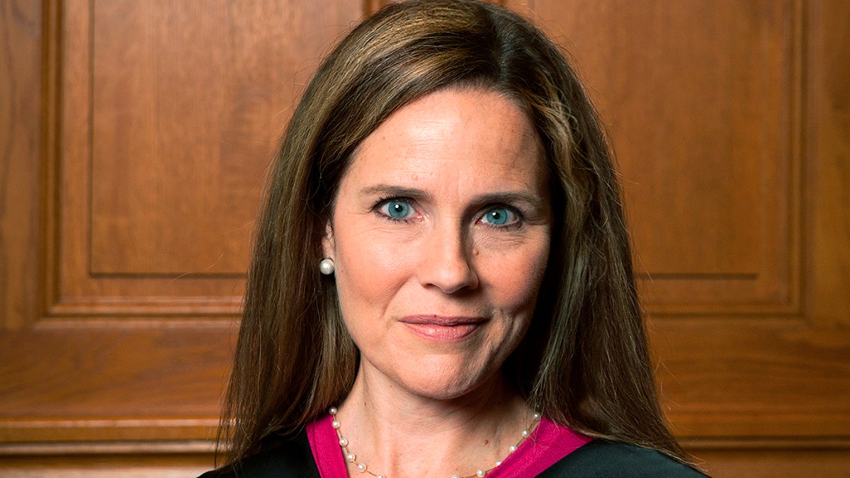 This image provided by Rachel Malehorn shows Judge Amy Coney Barrett in Milwaukee, on Aug. 24, 2018. (Rachel Malehorn, rachelmalehorn.smugmug.com, via AP)