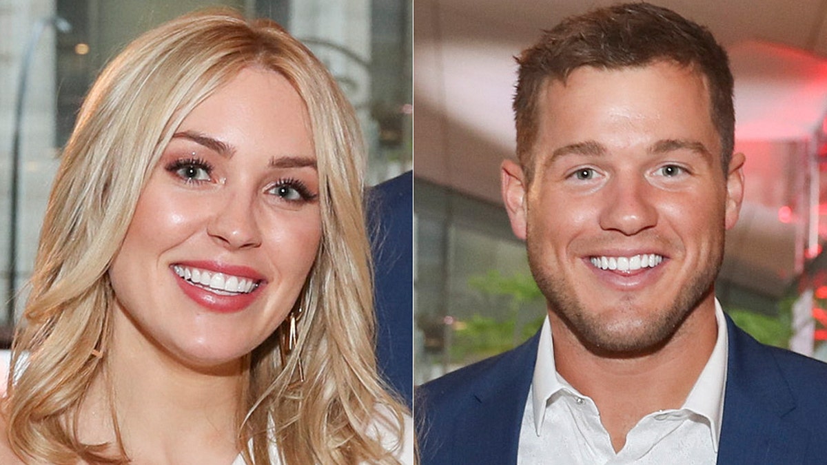 Colton Underwood and Cassie Randolph, former stars of 'The Bachelor' on ABC.