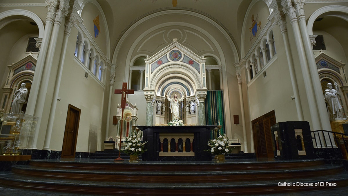 Inside of a Catholic Church