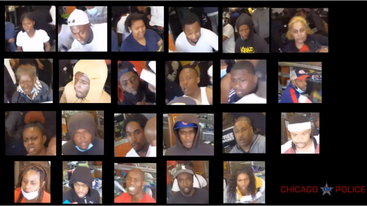 The pictured subjects are suspected of committing a burglary in the 3300 Block of West Chicago Avenue, police said.