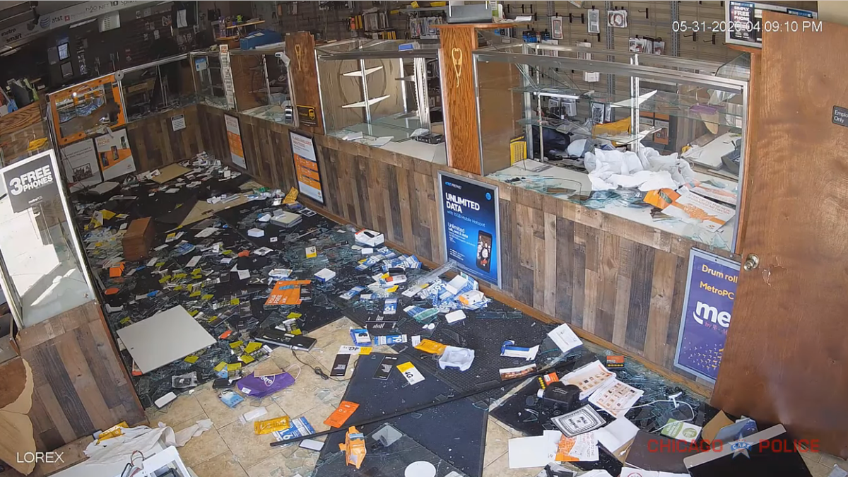 The aftermath of the looting at a store on the 3300 block of West Chicago Avenue on May 31