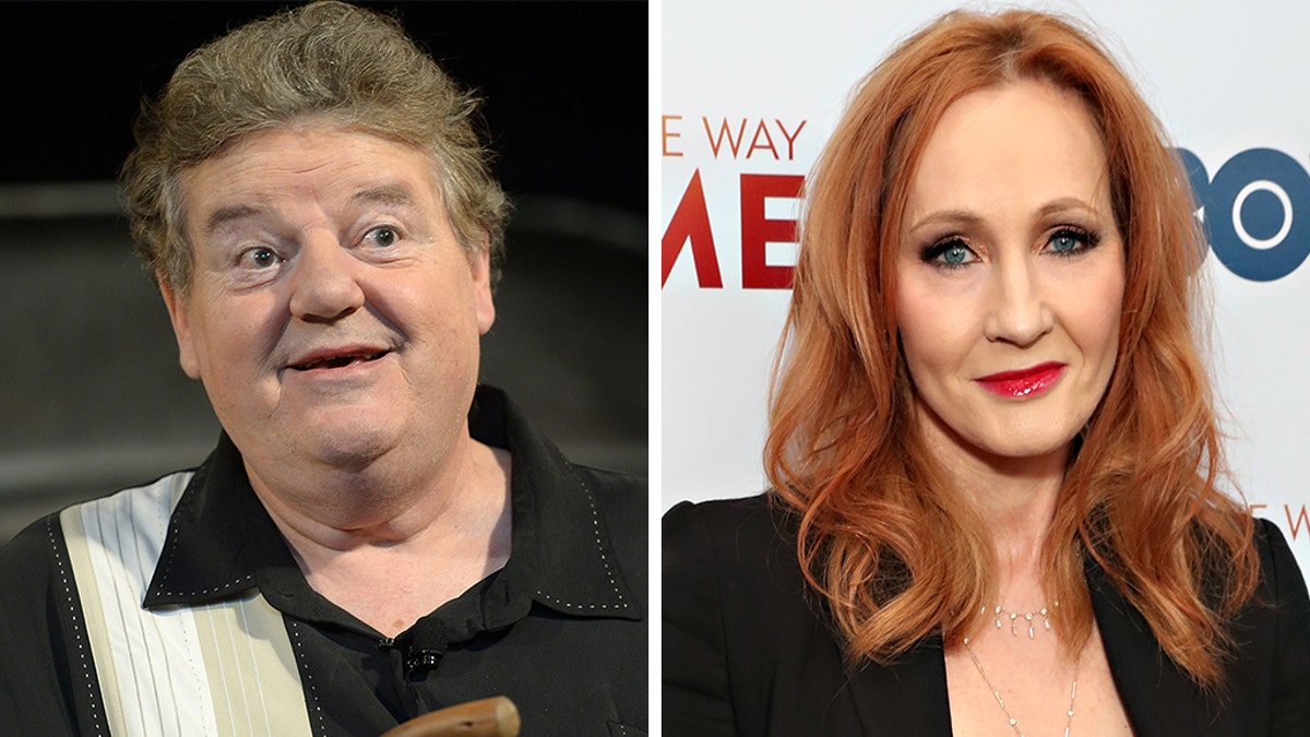 Robbie Coltrane, left, is defending J.K. Rowling.