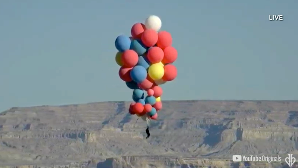 David Blaine successfully performed his 'Ascension' stunt.