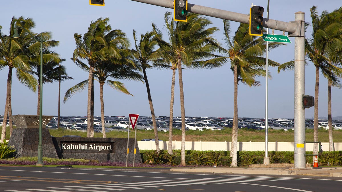 On Sept. 7, the Maui Police Department (MPD) received word from Kahului Airport screeners that three members of the "Love Has Won Cult" were trying to travel to a non-approved location in Maui. (Mia Shimabuku/Bloomberg via Getty Images)