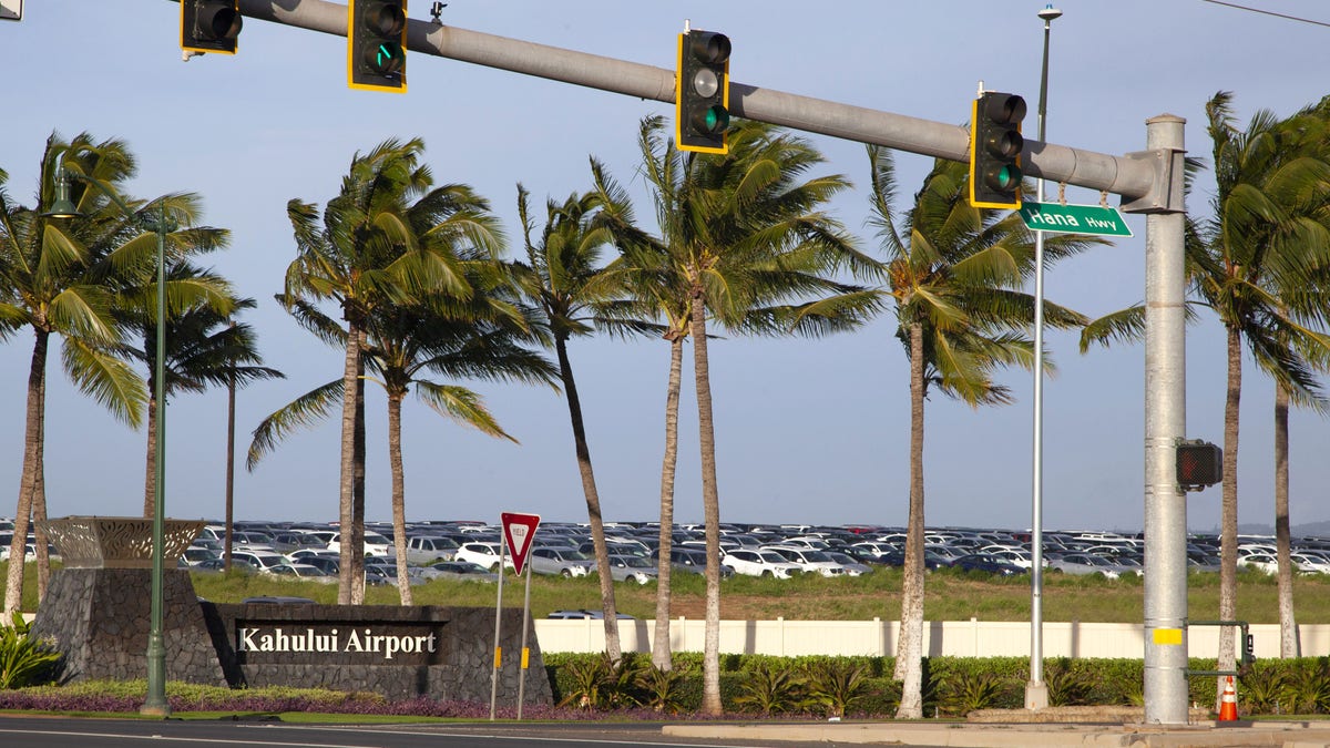 On Sept. 7, the Maui Police Department (MPD) received word from Kahului Airport screeners that three members of the "Love Has Won Cult" were trying to travel to a non-approved location in Maui. (Mia Shimabuku/Bloomberg via Getty Images)