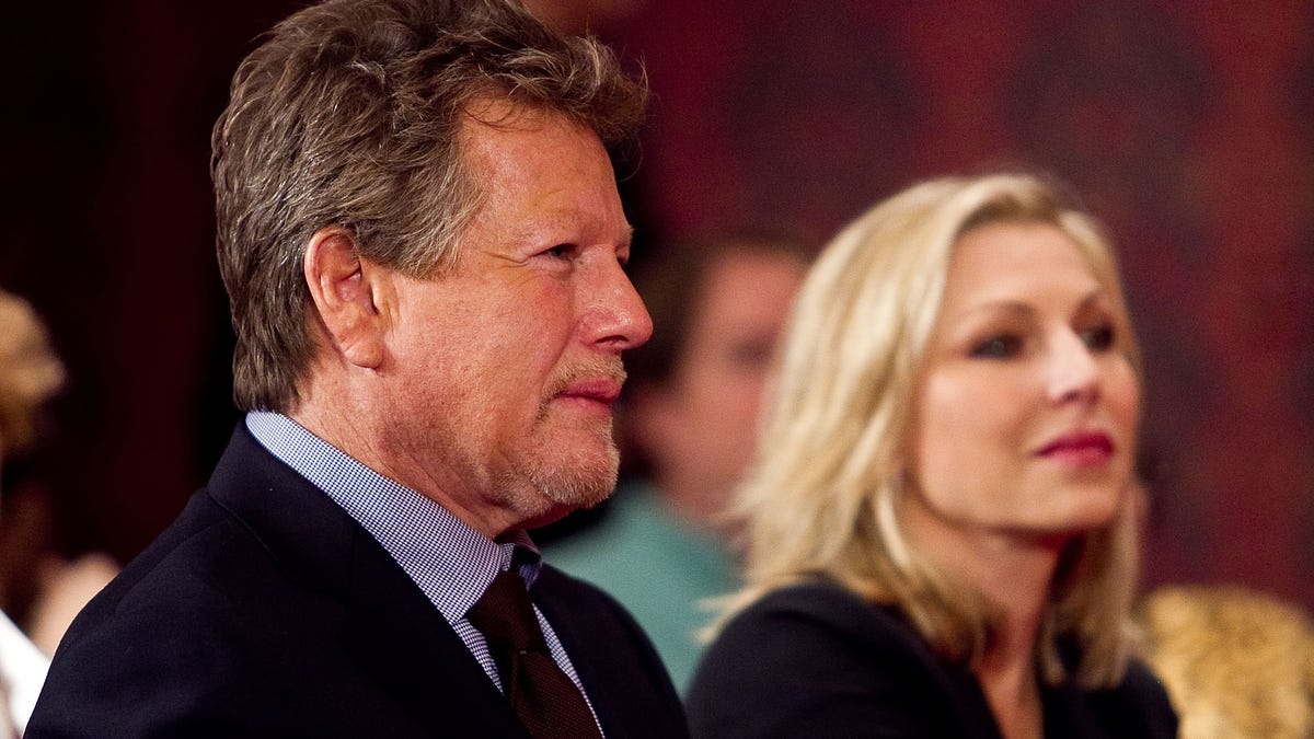 Actor Ryan O'Neal and his actress daughter Tatum O'Neal attend a Farrah Fawcett memorabilia donation ceremony at the Smithsonian National Museum of American History on Feb. 2, 2011 in Washington, DC. Fawcett died of cancer on June 25, 2009. (Photo by Paul Morigi/WireImage)
