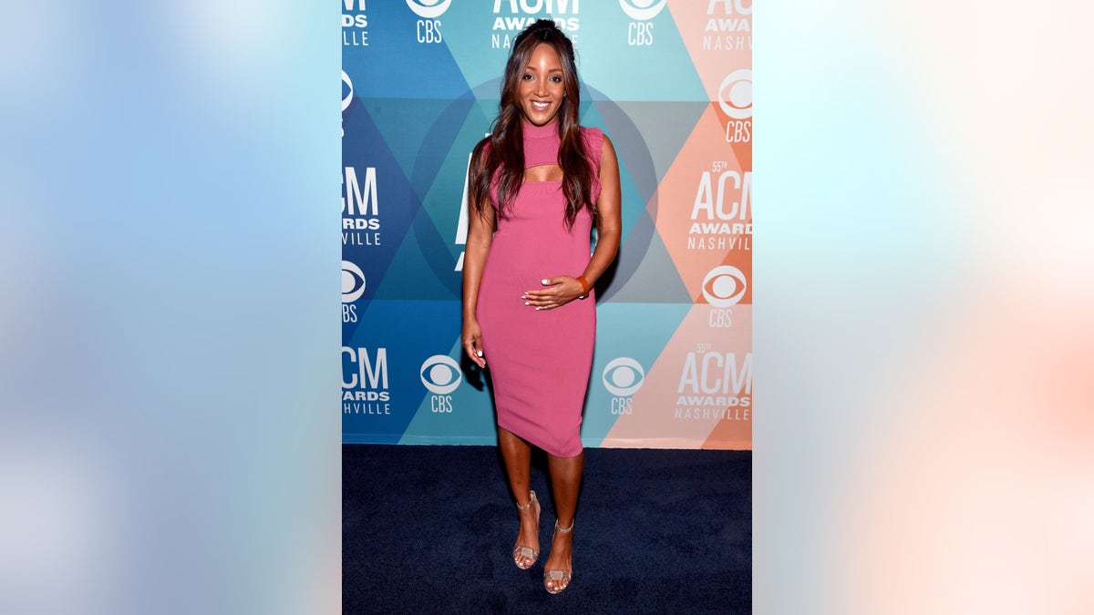 Mickey Guyton attends virtual radio row during the 55th Academy of Country Music Awards at Gaylord Opryland Resort &amp; Convention Center in Nashville, Tenn., Sept. 14, 2020. (Getty Images)