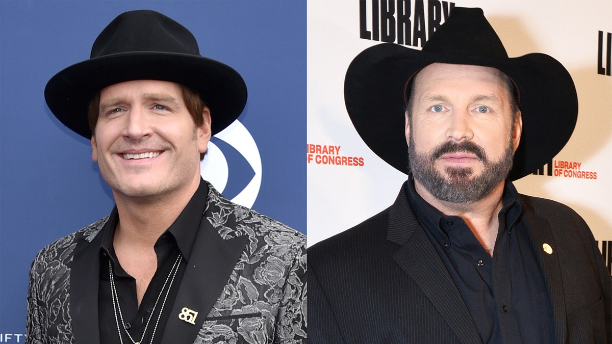 Jerrod Niemann (left) was flown to New York by Garth Brooks to spend time together after the pair co-wrote a song.