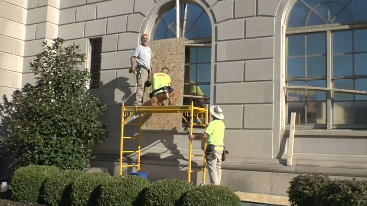 Federal buildings in Louisville, Kentucky were boarded-up ahead of an announcement in the Breonna Taylor case.