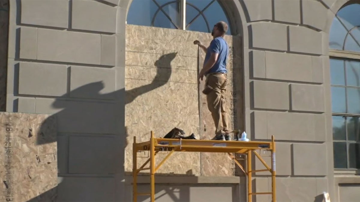 Federal buildings in Louisville, Kentucky were boarded-up ahead of an announcement in the Breonna Taylor case.