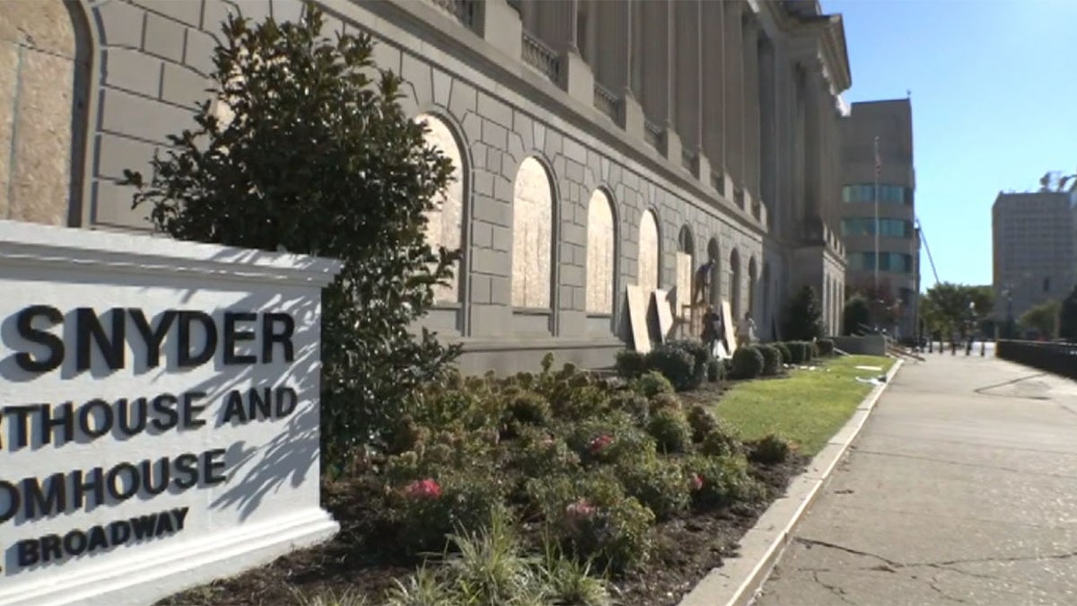 Federal buildings in Louisville, Kentucky were boarded-up ahead of an announcement in the Breonna Taylor case.