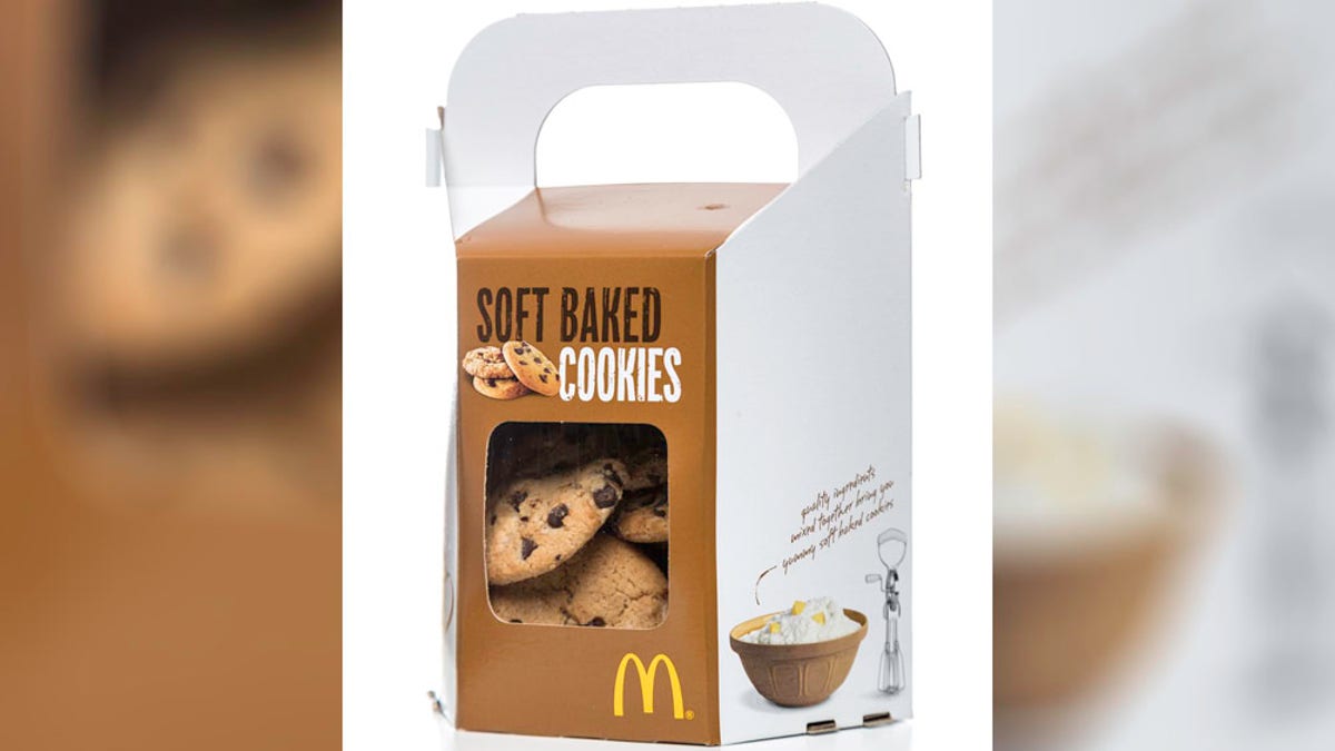 McDonalds soft baked cookies take out