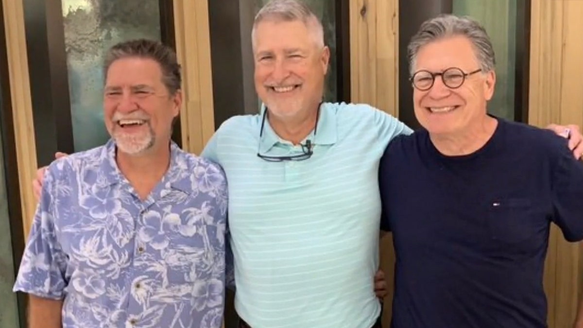 Mel Adler, right, was adopted as a baby and raised as an only child. He never knew his biological parents — or that he might have biological siblings — until he recently connected with Todd Niesen and Randy Bartlien.