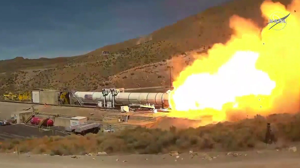 NASA and lead contractor Northrop Grumman completed the Flight Support Booster-1 (FSB-1) test in Promontory, Utah. (NASA)