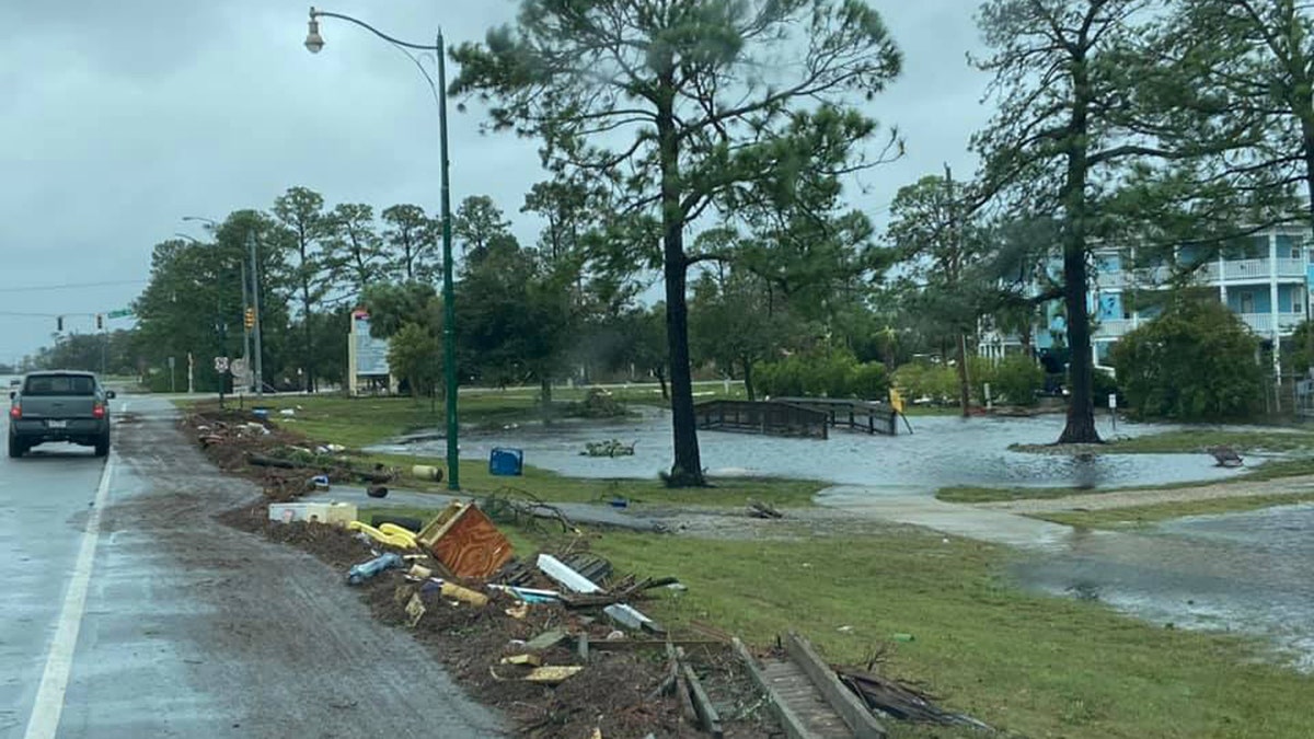 Damage in Orange Beach, Ala. can be seen after Hurricane Sally on Sept. 16.