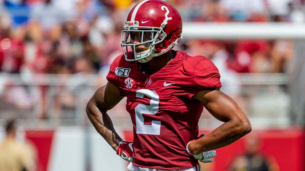 Alabama defensive back Patrick Surtain II waits for a play during the team's NCAA college football game against Southern Miss in Tuscaloosa, Ala. Two of the Alabama defense's big names -- Surtain and linebacker Dylan Moses -- are back, along with potential stars like Ray and linebacker Christian Harris. (AP Photo/Vasha Hunt, File)