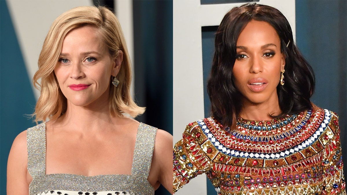 Reese Witherspoon (left) and Kerry Washington (right) threw a 'New Year's Eve' party while remotely viewing the 2020 Emmy Awards.