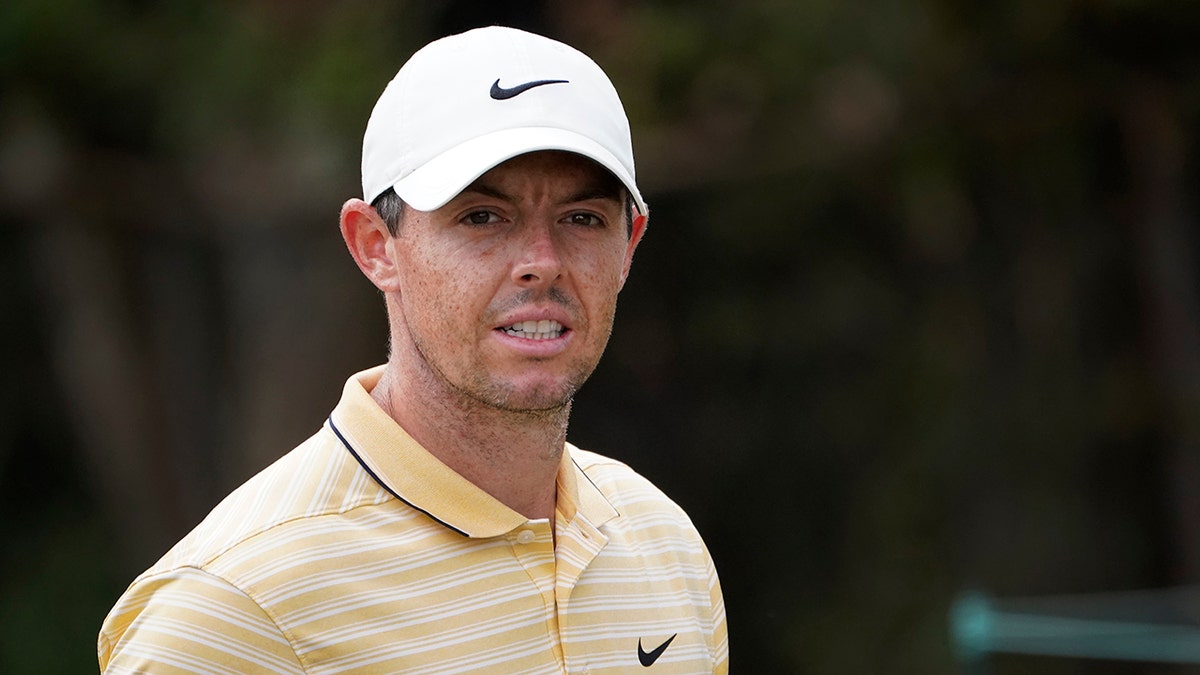 Rory McIlroy on Aug. 29, 2020, during the BMW Championship golf tournament in Olympia Fields, Illinois.