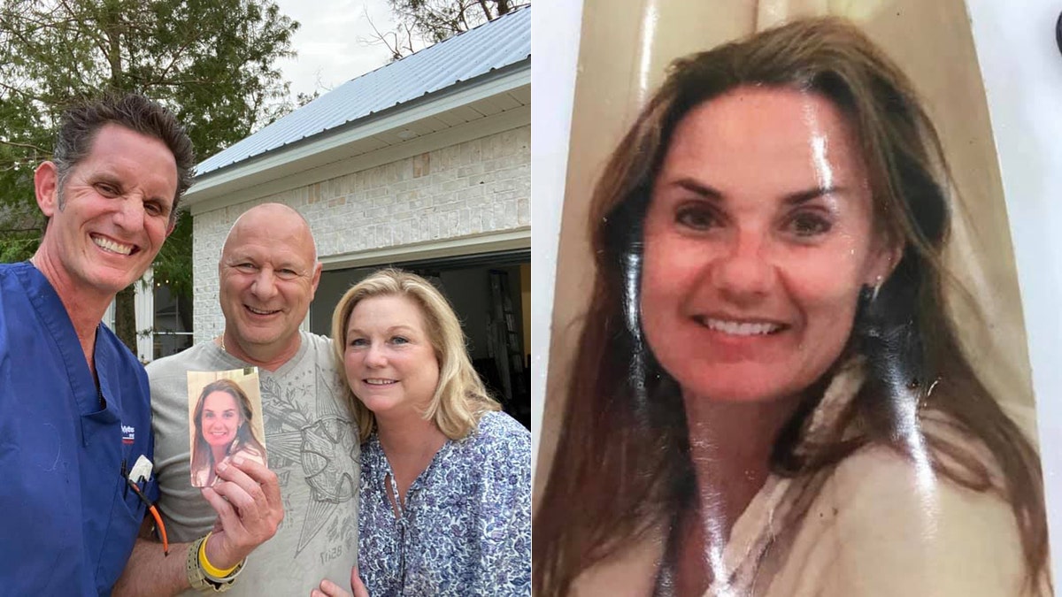 Scott Christmas was reunited with a photo of his late wife, Amy, after it was blown out of his vehicle in lingering winds from Hurricane Sally thanks to the help of a Facebook group and the couple who found the photo, Bjarke and<br>
Kimberly Daniels Hansen