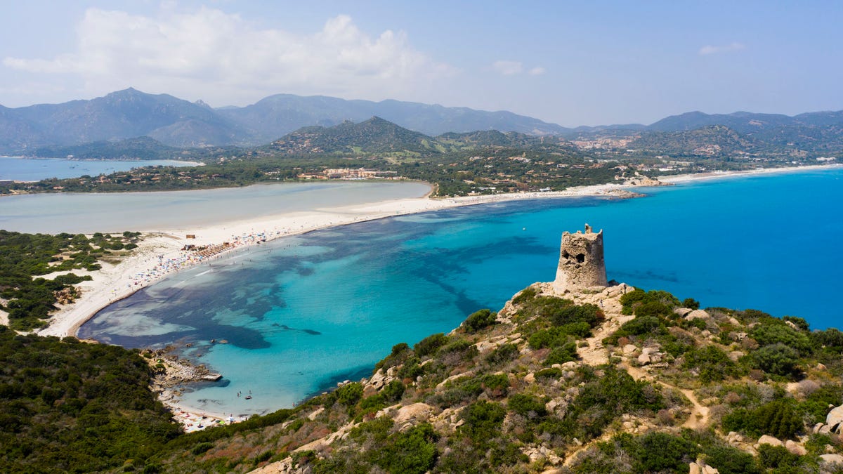 Aerial view of Porto Giunco