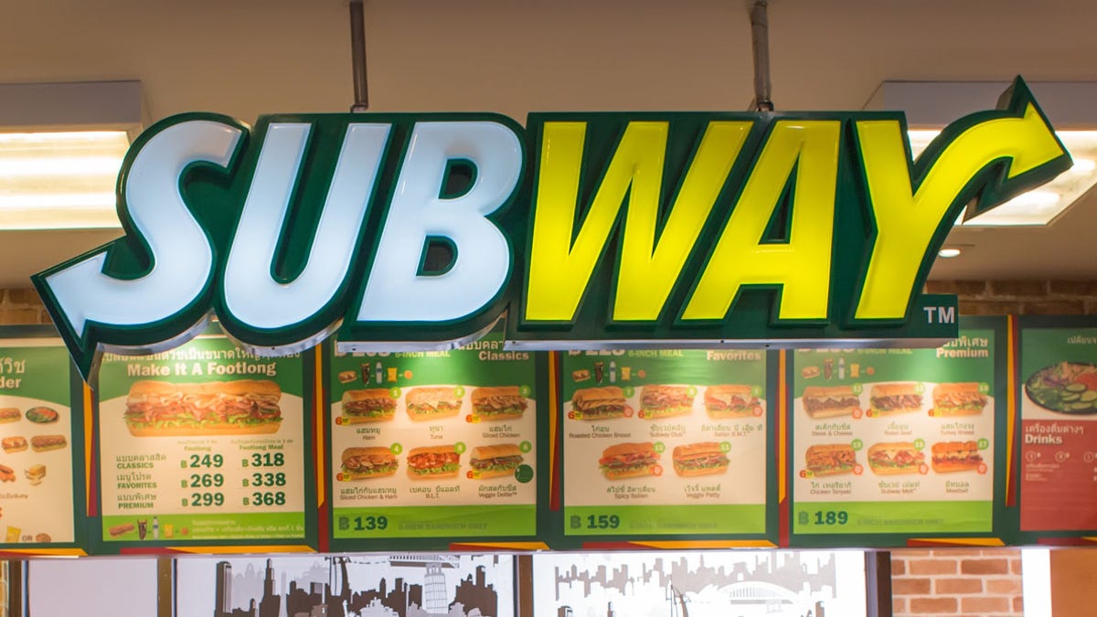 Nobody at Subway sandwich shop