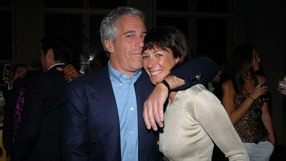 Jeffrey Epstein and Ghislaine Maxwell attend de Grisogono Sponsors The 2005 Wall Street Concert Series Benefitting Wall Street Rising, with a Performance by Rod Stewart at Cipriani Wall Street on March 15, 2005, in New York City. (Joe Schildhorn/Patrick McMullan via Getty Images)