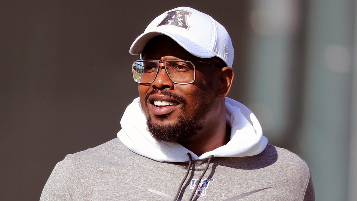 FILE - AFC linebacker Von Miller of the Denver Broncos is seen during Pro Bowl NFL football practice, Wednesday, Jan. 22, 2020, in Kissimmee, Fla. The Broncos were left scrambling after losing star Von Miller to a season-ending ankle injury, denying them of the Super Bowl 50 MVP's on-field brilliance and locker room leadership. (AP Photo/Gregory Payan, File)