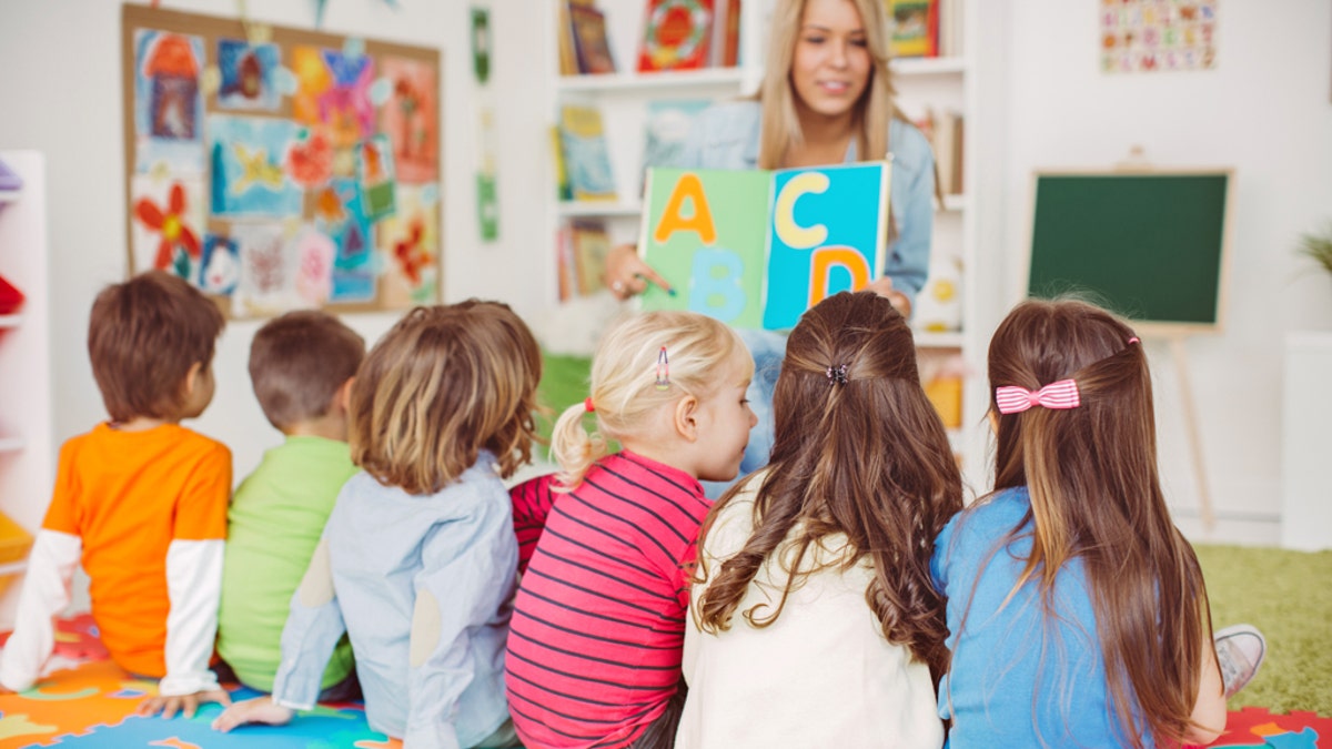 Children being educated in the classroom