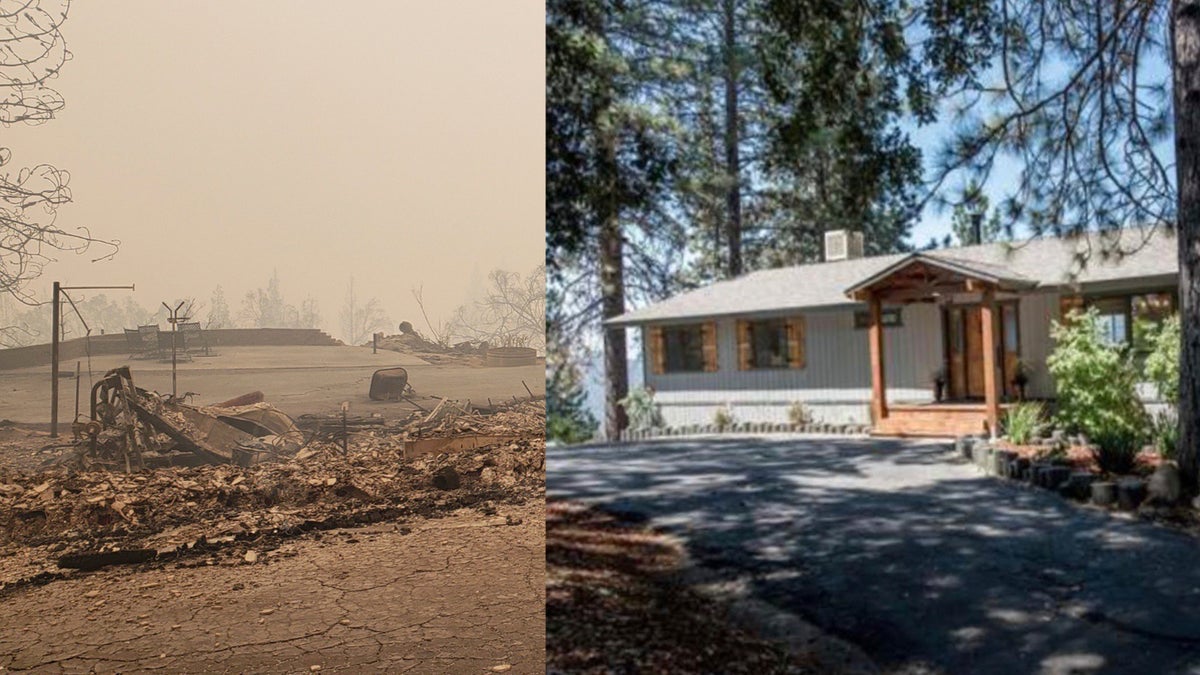 The Gillett's home in Pine Ridge, California, was completely destroyed by the fires on the same night their family business was scorched. 