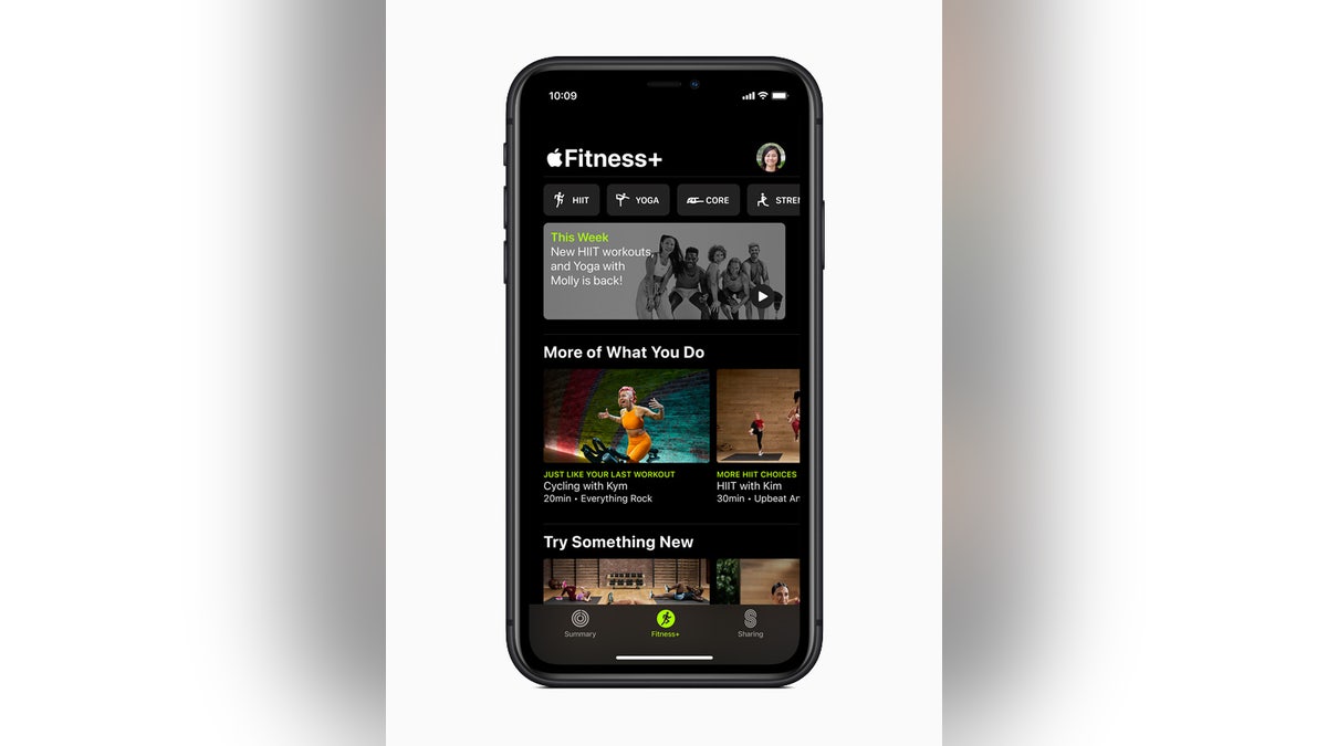 Apple Fitness+ app (Photo credit: Apple.com)