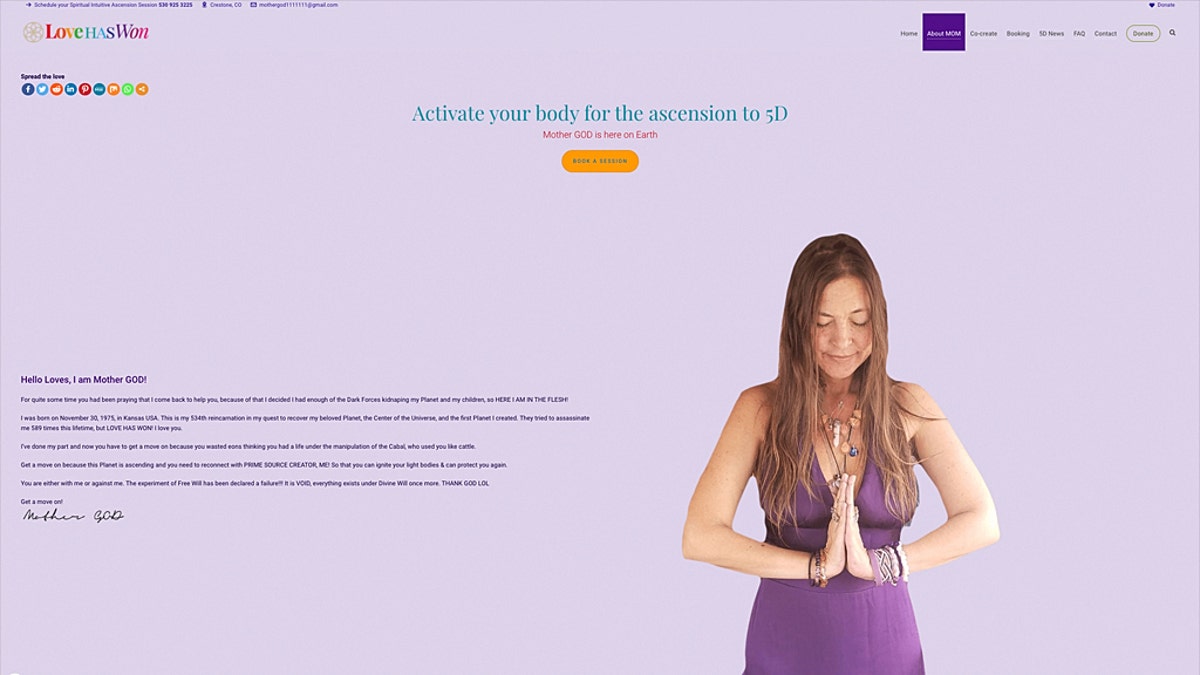 A screenshot of the Love Has Won "FAQ" website page. (Love Has Won)