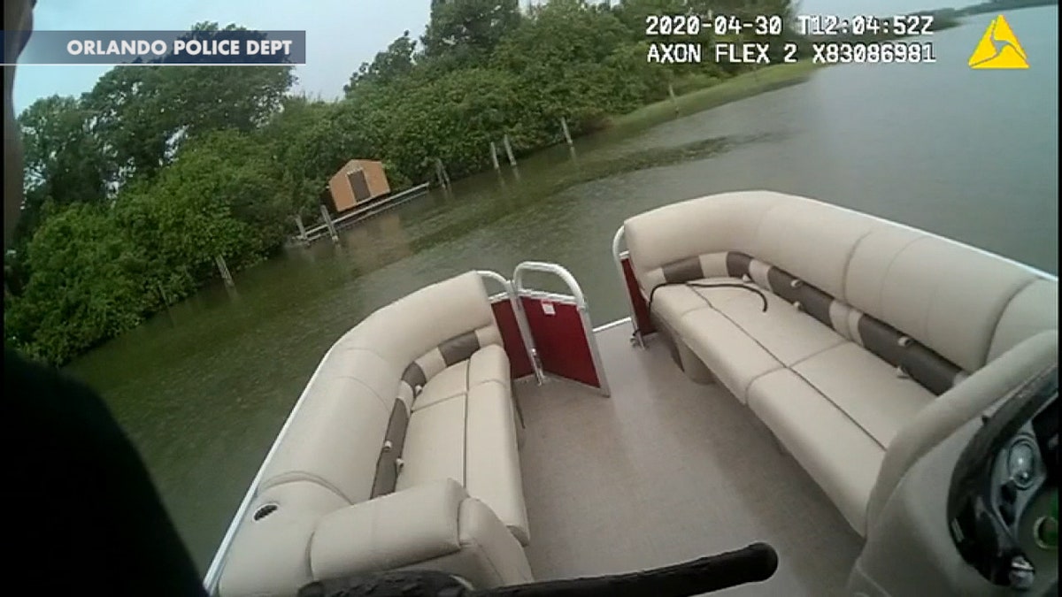 Footage from the manhunt for Discovery Island trespassing suspect Richard McGuire.