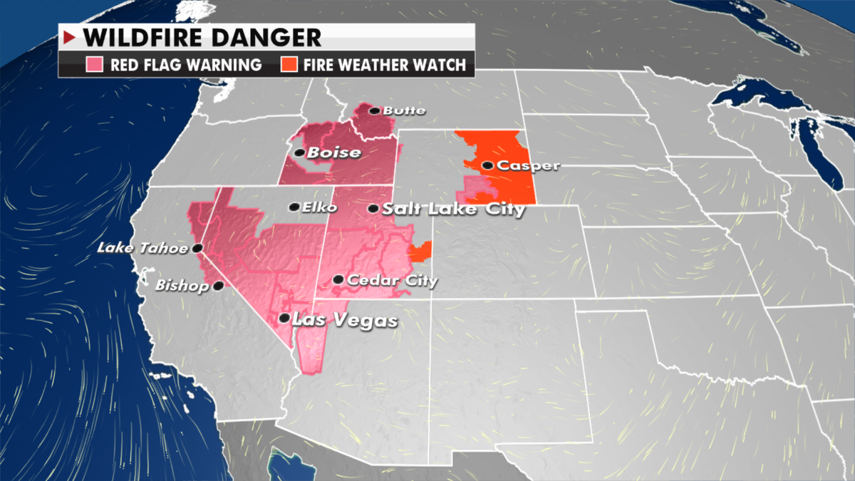 Wildfire danger warning in effect for Western states (Fox News)