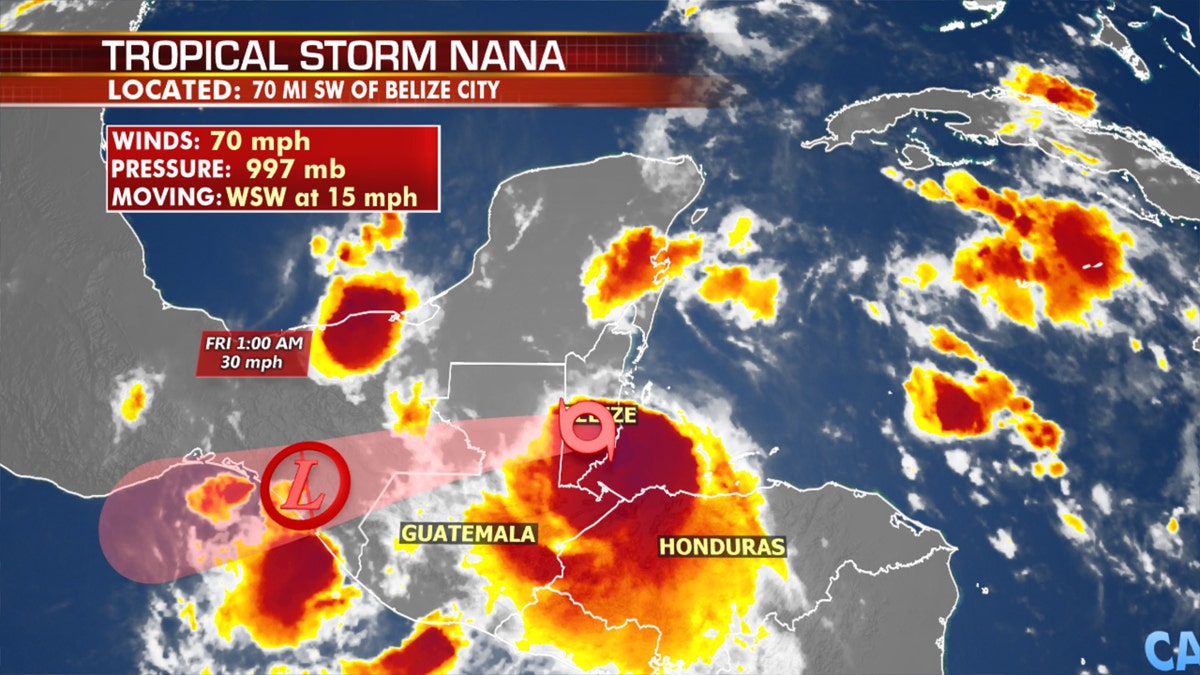 Tropical Storm Nana continues to impact the region after making landfall in Belize.