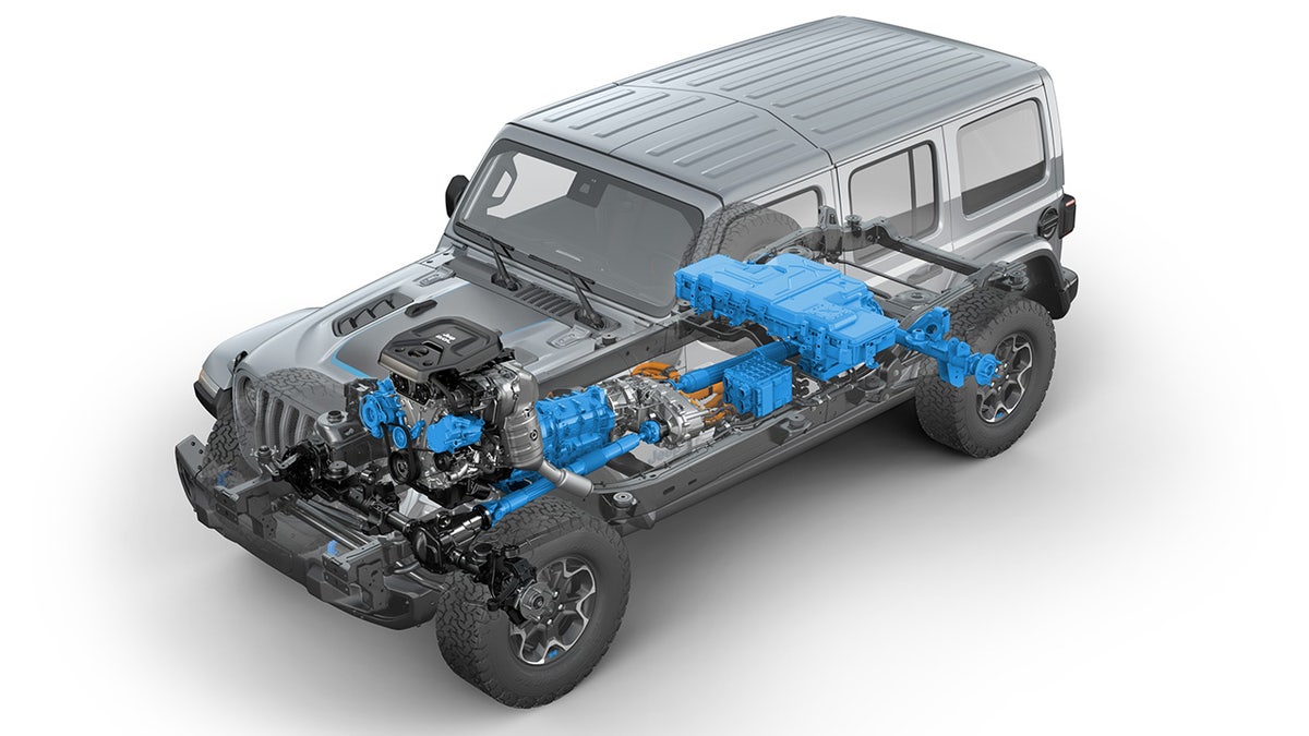 The Wrangler 4xe is a plug-in hybrid version of the SUV.