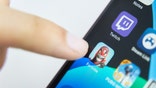 Bishkek, Kyrgyzstan - July 6 2019: Fortnite app in play smartphone. close-up on screen iphone.
