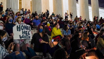 Vigil outside US Supreme Court building after death of RBG