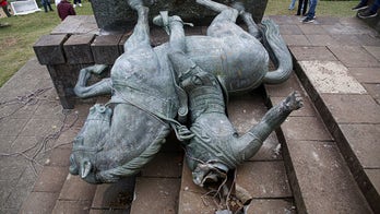 Indigenous protesters in Colombia topple Spanish conquistador’s statue