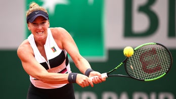 Madison Brengle chugs wine after picking up US Open win