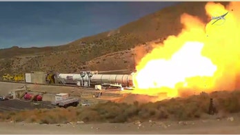 NASA tests booster rocket for future Artemis missions to the moon