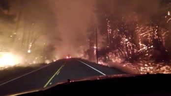 Oregon man flees wildfire down flaming highway as 'unprecedented' deadly fires scorch state