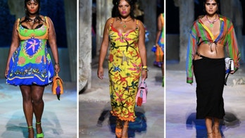 Plus-size models walk Versace runway at Milan Fashion Week, a first for the design house