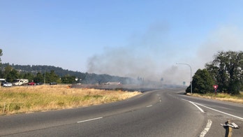 Washington man arrested for starting fire in median of highway, police say