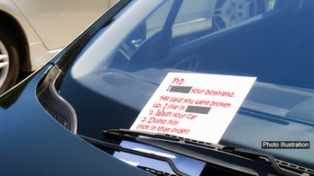 Neighbor advises woman to dump cheating boyfriend in brutal note left on her car