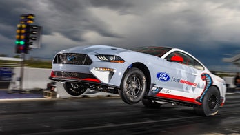 Watch: Electric Ford Mustang Cobra Jet 1400 loses drag race to gas-powered Mustang, but bests Chevy