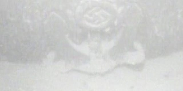 An undersea drone captured an image of the Nazi symbol. (Statnett/Isurvey)