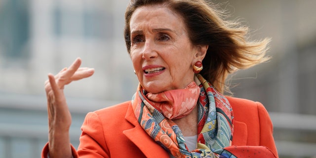 House Speaker Nancy Pelosi speaks in San Francisco, Sept. 2, 2020. (Associated Press)