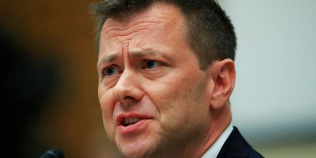 Former FBI Deputy Assistant Director Peter Strzok, testifies on Capitol Hill in Washington.