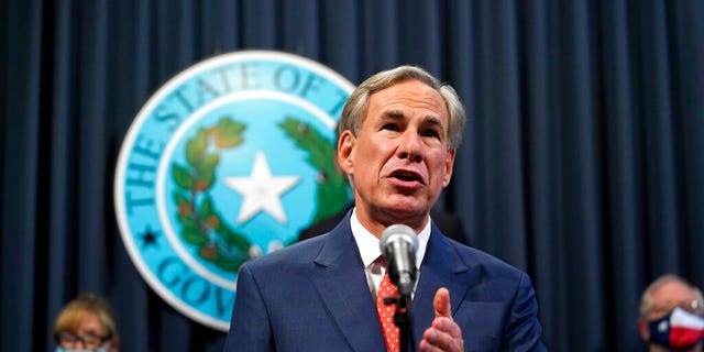 Texas Gov. Greg Abbott speaks during a news conference where he provided an update to Texas' response to COVID-19, Thursday, Sept. 17, 2020, in Austin, Texas. (AP Photo/Eric Gay)