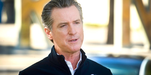 California Gov. Gavin Newsom speaks at a press conference on Sept. 23.(Daniel Kim/The Sacramento Bee via AP, Pool)